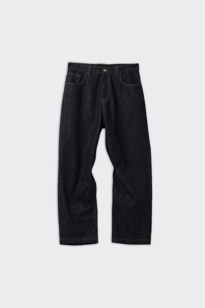 Jeans Baggy Fit Washed Baggy Fit Indigo Blu