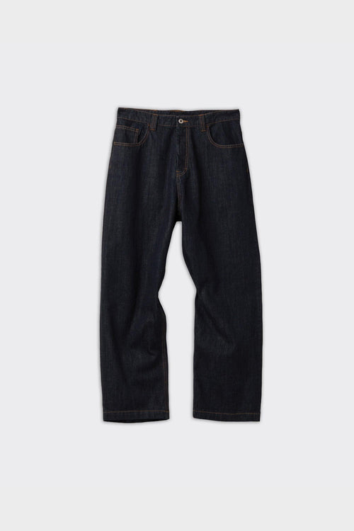 Jeans Baggy Fit Washed Baggy Fit Indigo Blu