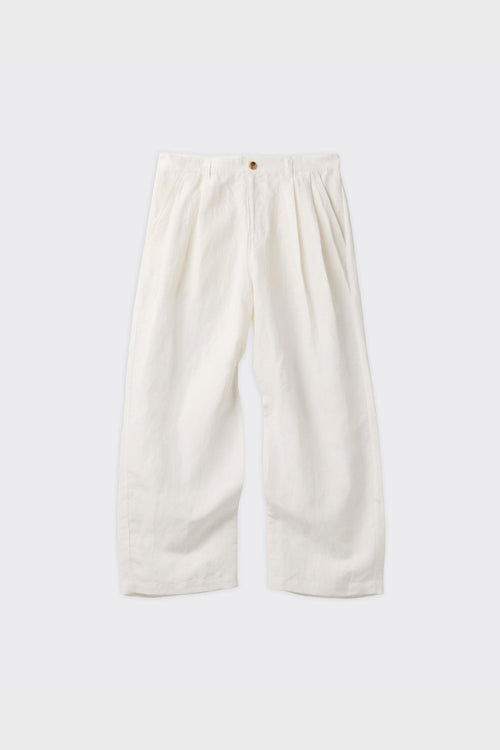Pantalone Classy Oversized Two Tuck Bianco