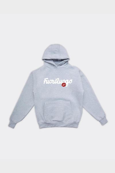 Felpa Con Cappuccio Smack Grigia