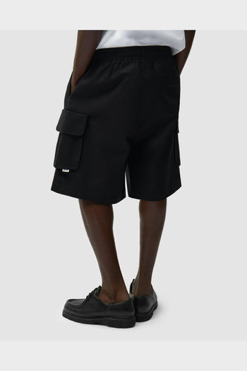 Shorts Linen Cargo Neri - 4