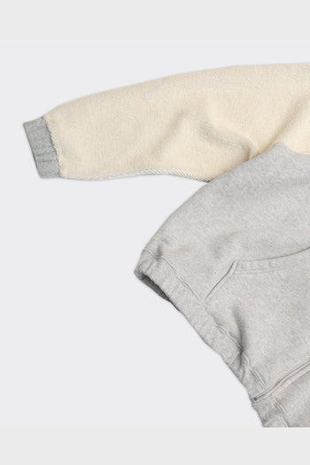 Reverse Full Zip Grey Melange - 3