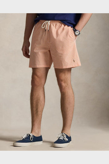 Costume Traveler Mid Trunk Seersucker Peach Stripe - 3