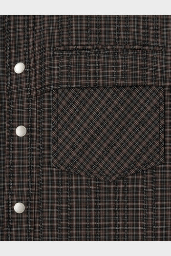 Camicia Beck Snap Checks Marrone - 3