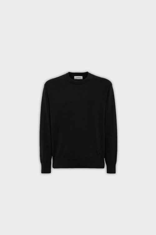 Pullover In Cotone Nero
