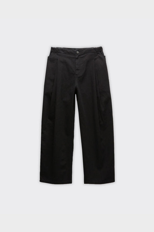 Pantalone Double Pleated Washed Nero