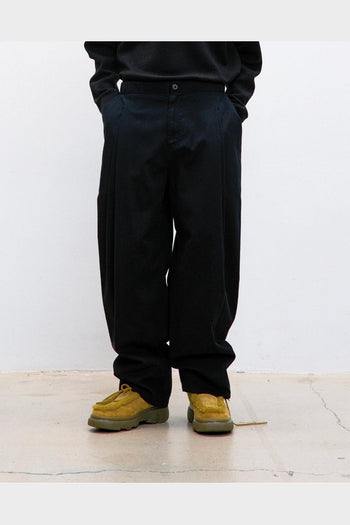 Pantalone Double Pleated Washed Nero - 2