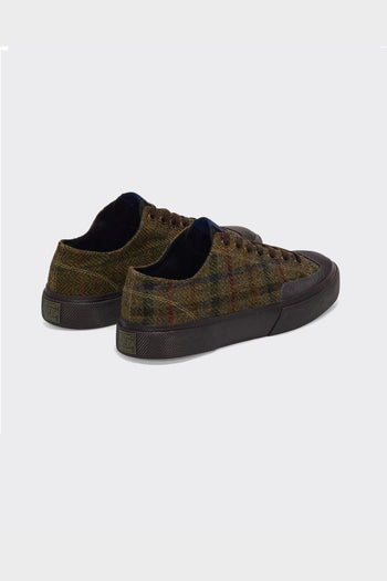 Sneakers 2432 Works Wool Patchwork Brown - 5