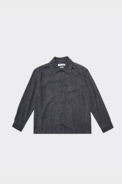 Overshirt Sacastor Grey Herringbone