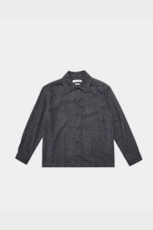 Overshirt Sacastor Grey Herringbone
