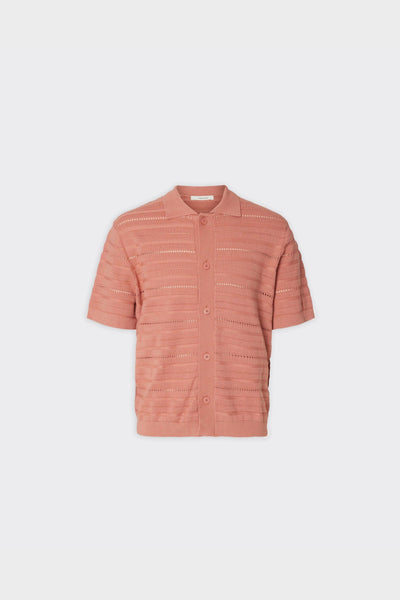 Polo Cardigan Knit Palle Rose Dawn
