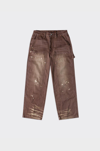 Jeans Heavy Washed And Distressed Daicock Marroni - 2