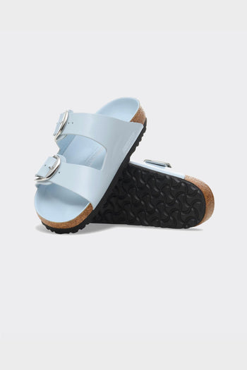 Ciabatta Arizona Big Buckle Shine Blue Natural Leather - 3