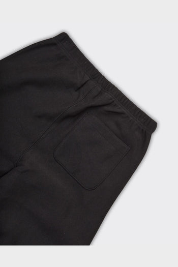 Pantalone Straight Hem Reverse Weave Nero - 3