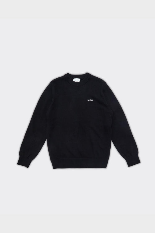 Crewneck Gary Knit Patch Nero
