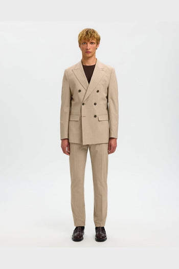 Pantalone Liam Slim Flex Pinstriped Sand - 4