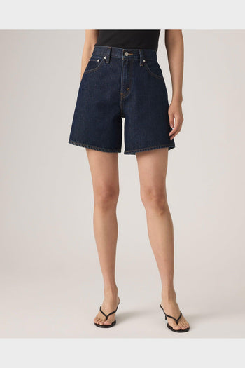 Shorts High Baggy Dark Indigo - 5