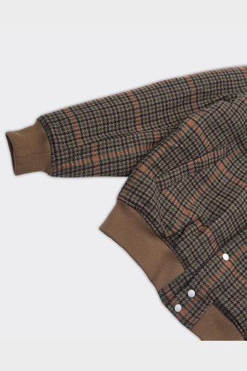 Giacca Varsity Houndstooth Marrone - 4