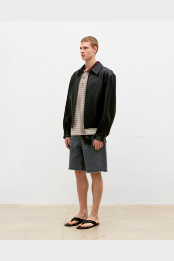 Giacca Blouson Goatskin Nera - 2
