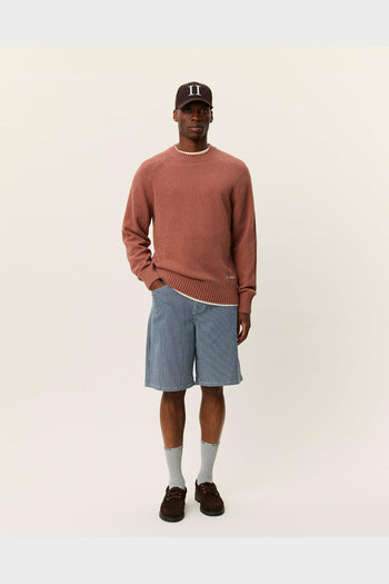 Crewneck Knit Brad Cognac Red - 4