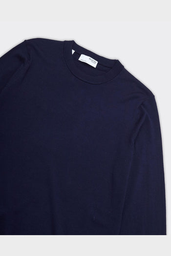 Pullover Tray Knit Merino Blu Navy - 2