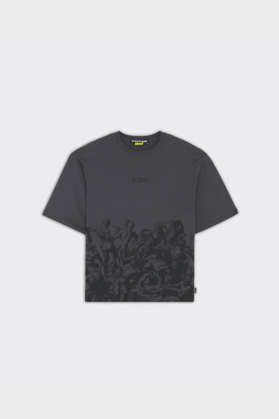 T-Shirt Battle Reverse Stitch Asphalt
