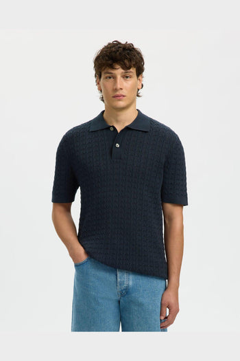 Polo Mattis Knit New Cable Blu - 2