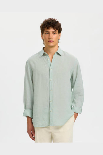 Camicia Regkylian Linen Aqua Gray - 2