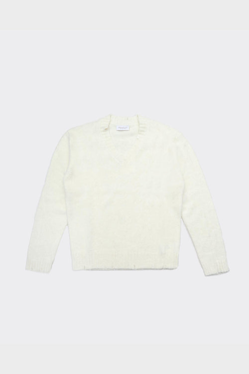 Maglione V-Neck Bianco