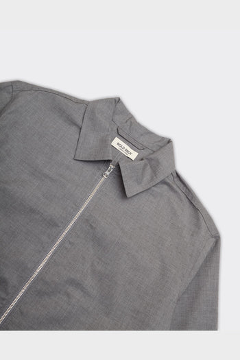 Camicia Zip Up Grigia - 2