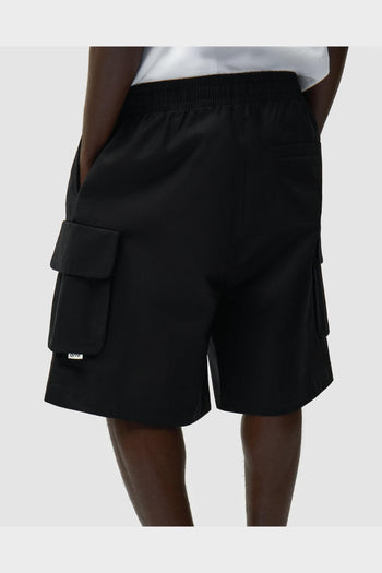 Shorts Linen Cargo Neri - 3