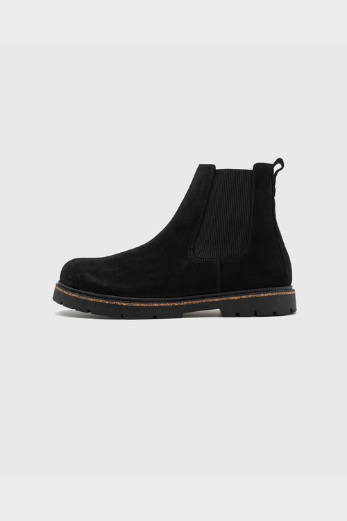 Stivale Highwood Slip On Suede Leather Nero