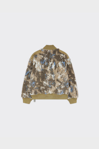 Giacca Bomber Fleece Beige - 2