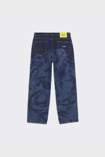 Jeans Baggy Battle Laser Denim Rinse - 2