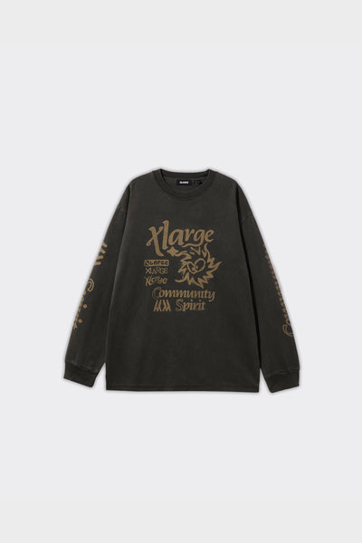 Longsleeve Pigment Dyed Community Spirit Nera