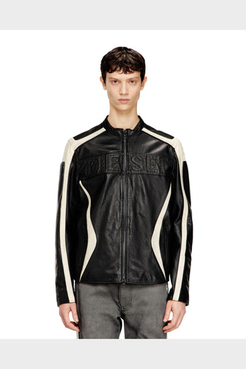 Giacca Biker Leather L-Adam Nera - 2