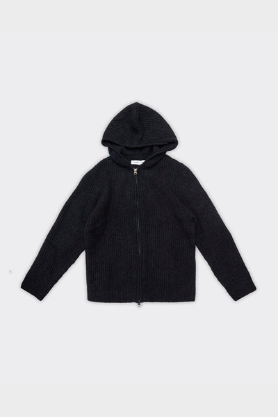 Felpa Con Cappuccio Knit Sakoji Nera