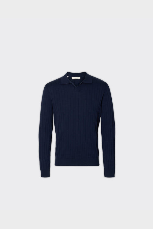Polo Ls Torino Knit Navy Blazer