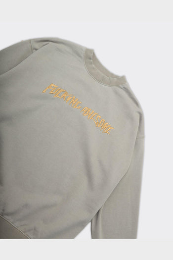 Crewneck Distressed Stamp Grigia - 2