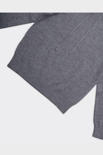 Felpa Con Cappuccio Knit Grigia - 3