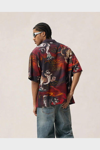 Camicia Leopard Allover Nera - 4