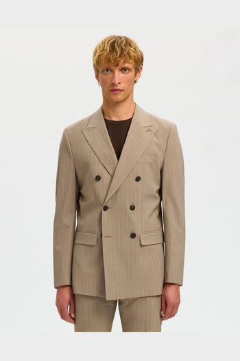 Blazer Slim Flex Pinstriped Sand - 2