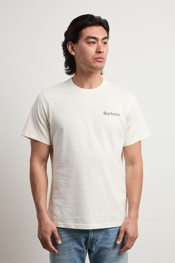 3089 T-shirt panna con stampa - 3