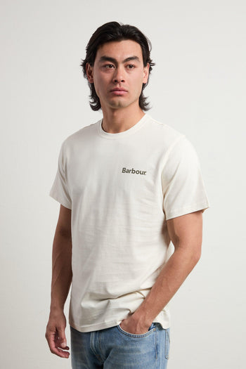 3089 T-shirt panna con stampa - 4