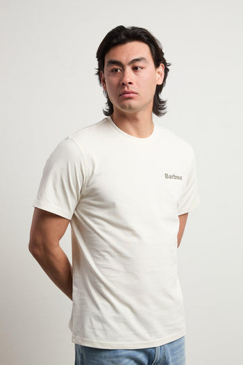 3089 T-shirt panna con stampa - 5