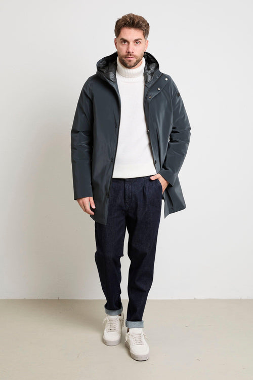 2604 Rubber Parka grigio