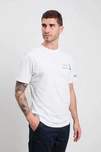3514 T-shirt "Ce la farò anche sta vodka" bianca - 5