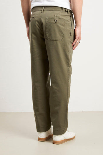 3404 Pantalone canvas verde - 2