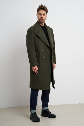 2495 Cappotto verde doppiopetto - 4