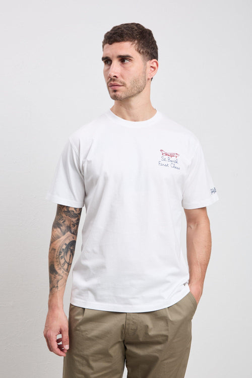 3516 T-shirt "First class" bianca
